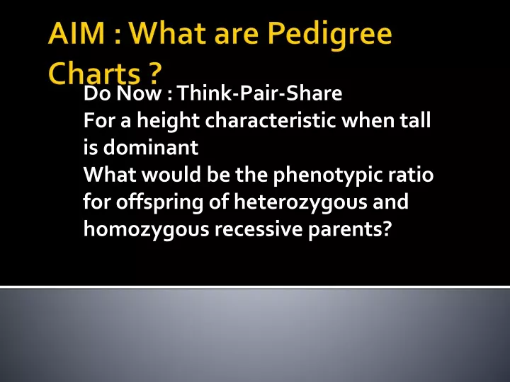 aim what are pedigree charts