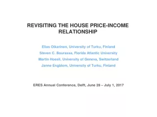 Revisiting the house price-income relationship