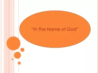 “In The Name of God”