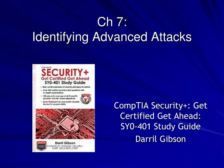 ch 7 identifying advanced attacks