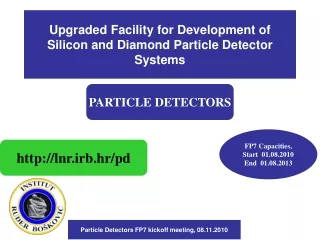 Upgraded Facility for Development of Silicon and Diamond Particle Detector Systems