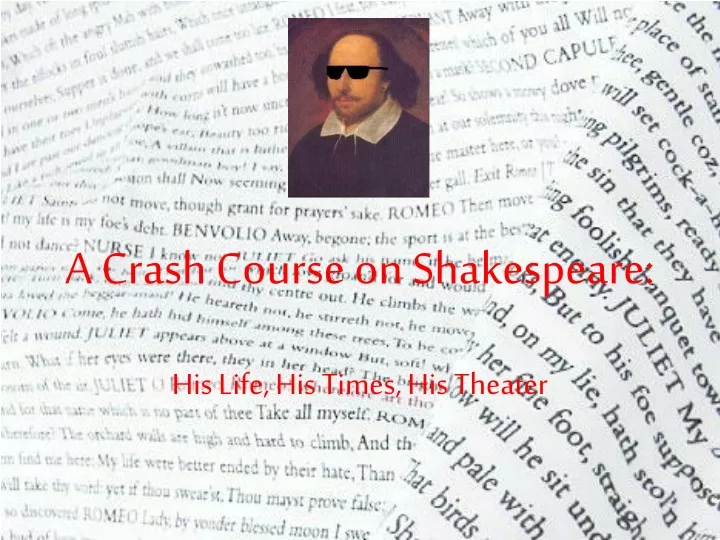 a crash course on shakespeare