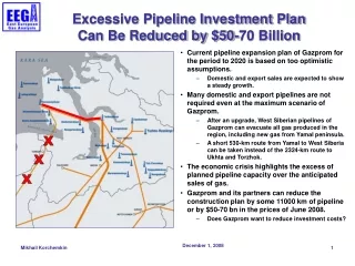 Excessive Pipeline Investment Plan Can Be Reduced by $50-70 Billion