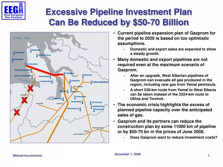 excessive pipeline investment plan can be reduced by 50 70 billion