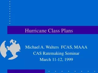 Hurricane Class Plans