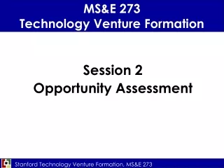 Session 2 Opportunity Assessment
