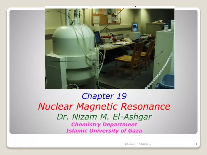 chapter 19 nuclear magnetic resonance dr nizam