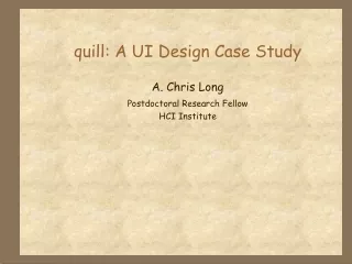 quill: A UI Design Case Study