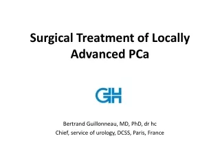 Surgical Treatment of Locally Advanced PCa