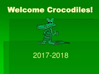 Welcome Crocodiles!