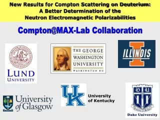 Compton@MAX-Lab Collaboration