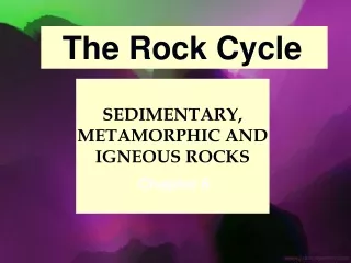 SEDIMENTARY, METAMORPHIC AND IGNEOUS ROCKS