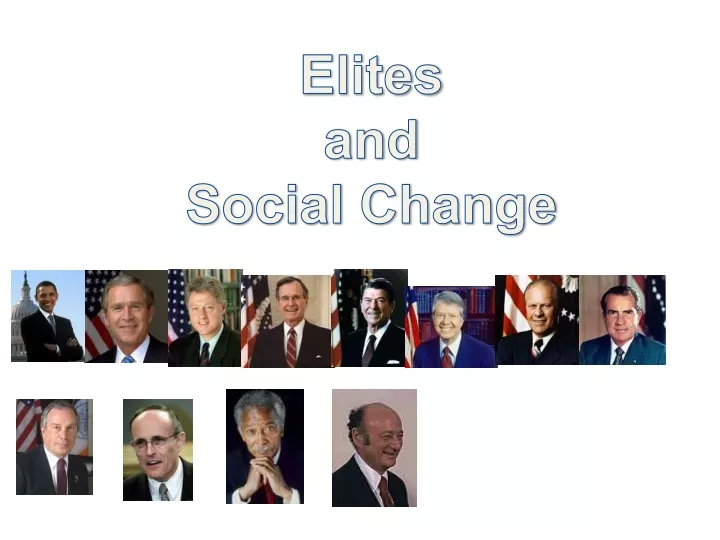 elites and social change
