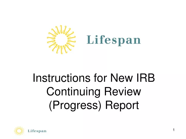 instructions for new irb continuing review progress report