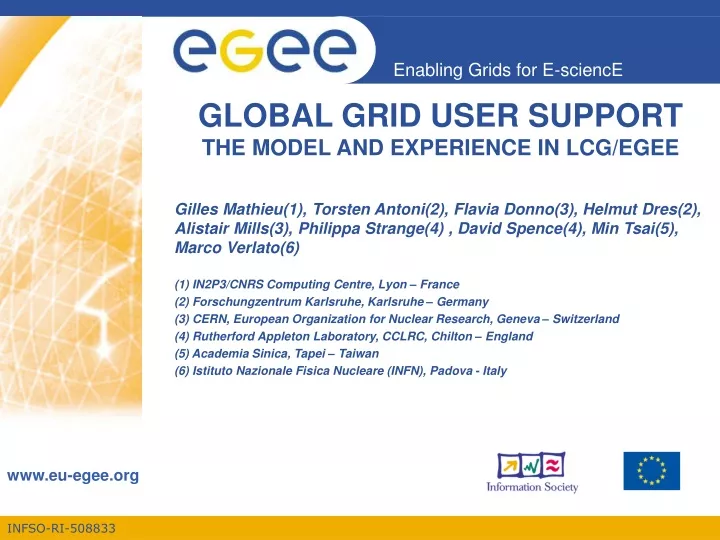 global grid user support the model and experience in lcg egee