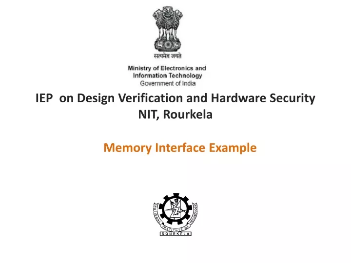 iep on design verification and hardware security