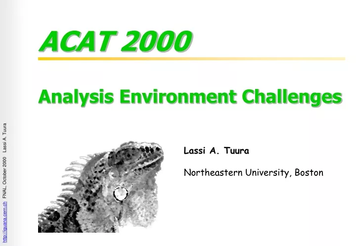 analysis environment challenges