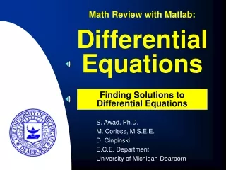 Differential Equations