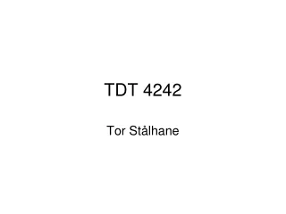 TDT 4242