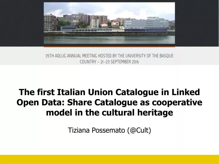 the first italian union catalogue in linked open