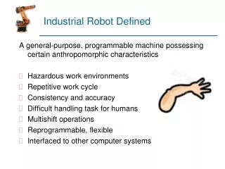 Industrial Robot Defined