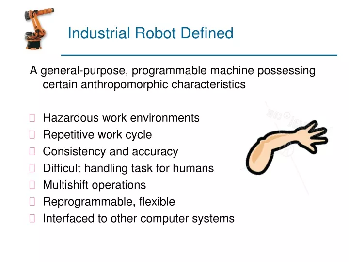 industrial robot defined