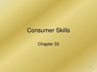 Consumer Skills