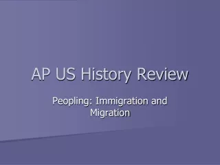 AP US History Review