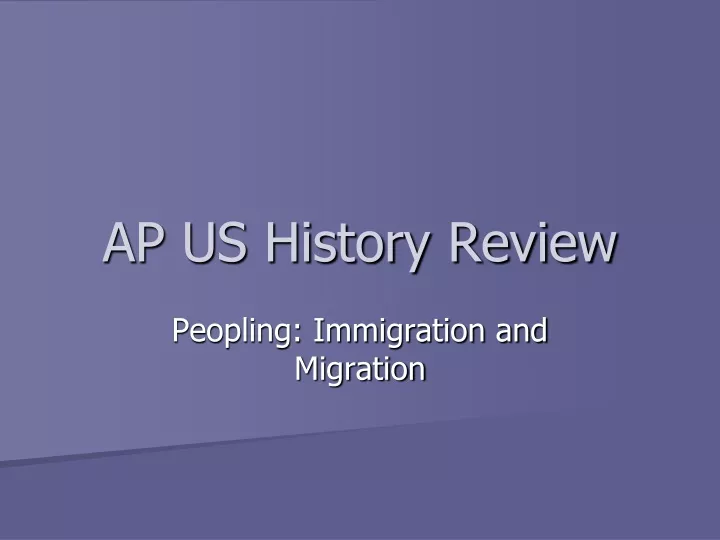 ap us history review