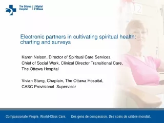 Karen Nelson, Director of Spiritual Care Services,