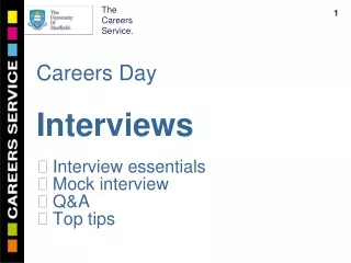 Careers Day Interviews