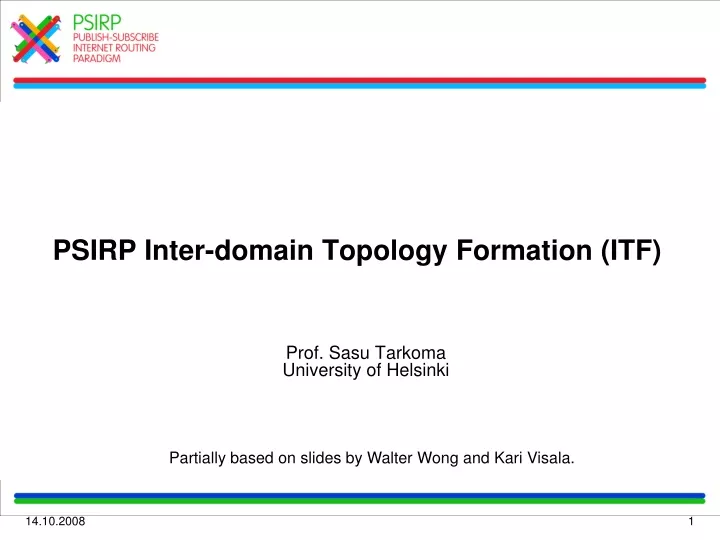 psirp inter domain topology formation itf