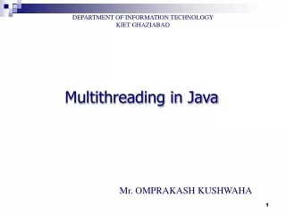 Multithreading in Java