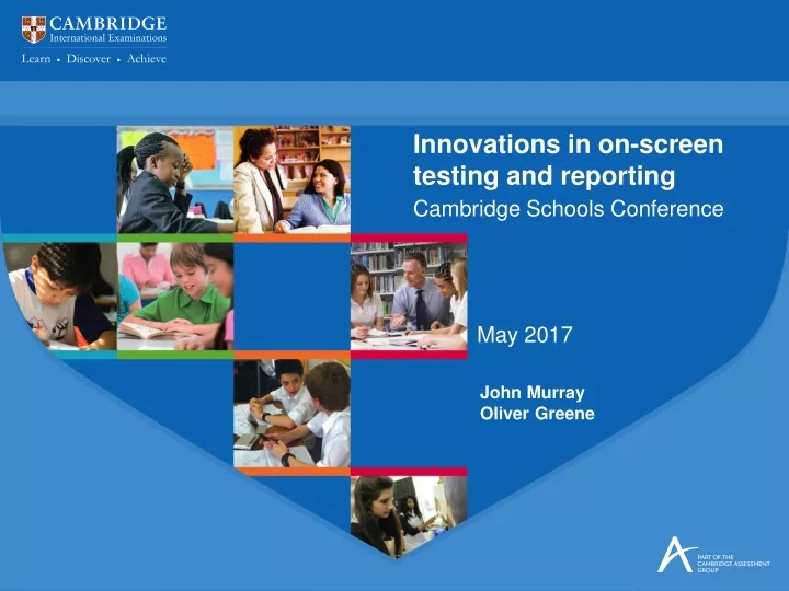 innovations in on screen testing and reporting