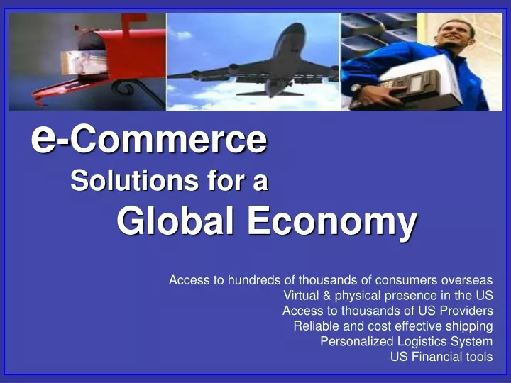 e commerce solutions for a global economy