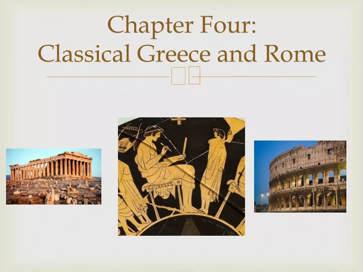 chapter four classical greece and rome