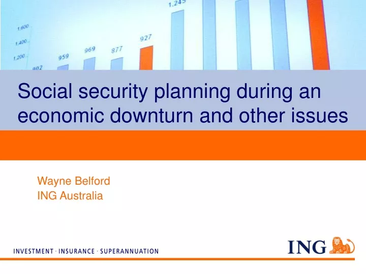 social security planning during an economic downturn and other issues