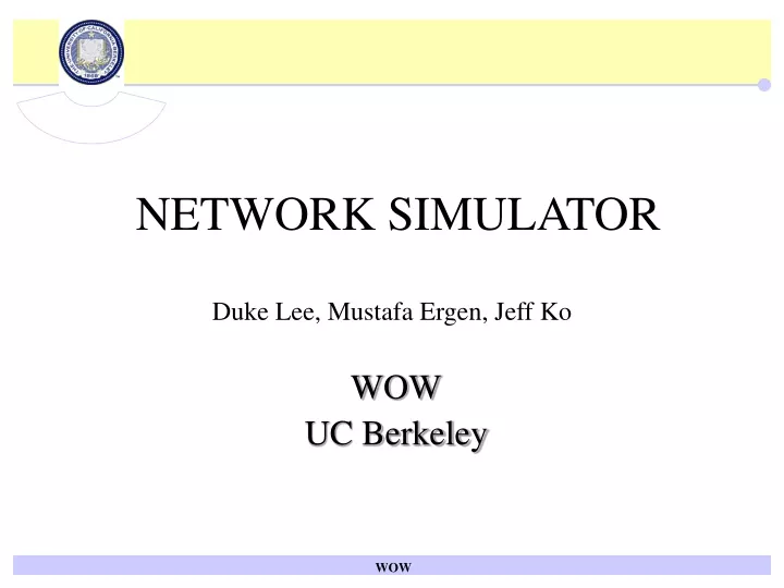 network simulator