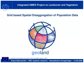 Integrated GMES Project on Landcover and Vegetation