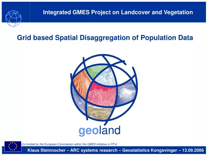 integrated gmes project on landcover