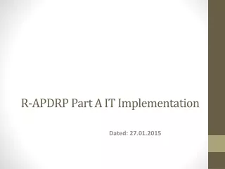 R- APDRP  Part A IT Implementation