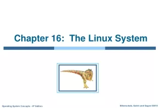 Chapter 16:  The Linux System