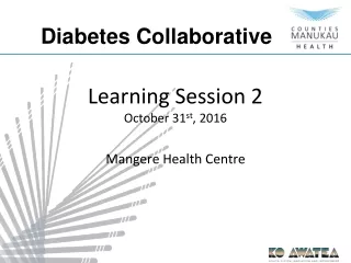 Learning Session 2 October 31 st , 2016