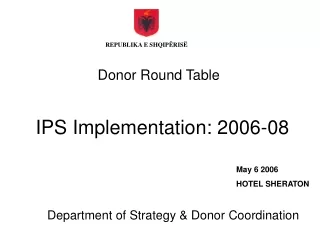 IPS Implementation: 2006-08
