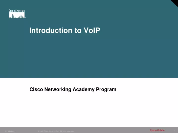 introduction to voip