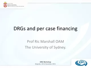 DRGs and per case financing