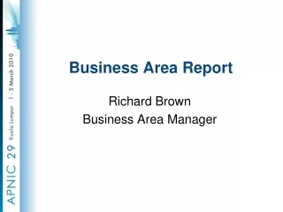 Business Area Report