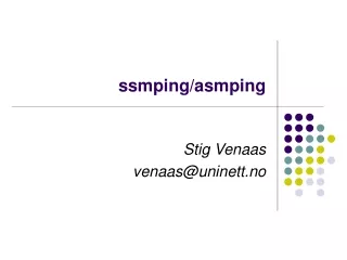ssmping/asmping