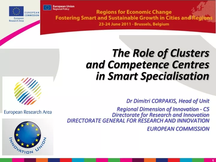 the role of clusters and competence centres