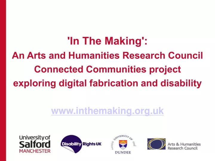 in the making an arts and humanities research